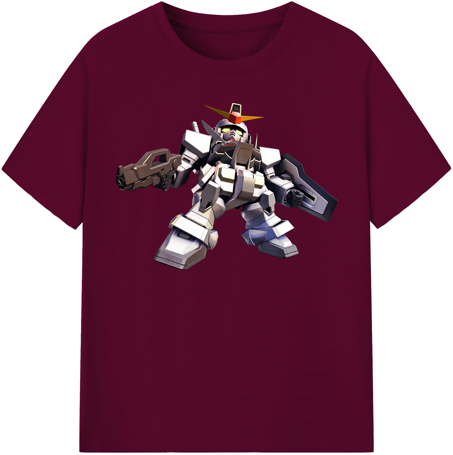 （画像用） 機動戦士ガンダム Mobile Suit Gundam レディースカジュアルプリントTシャツ（綿100％）
